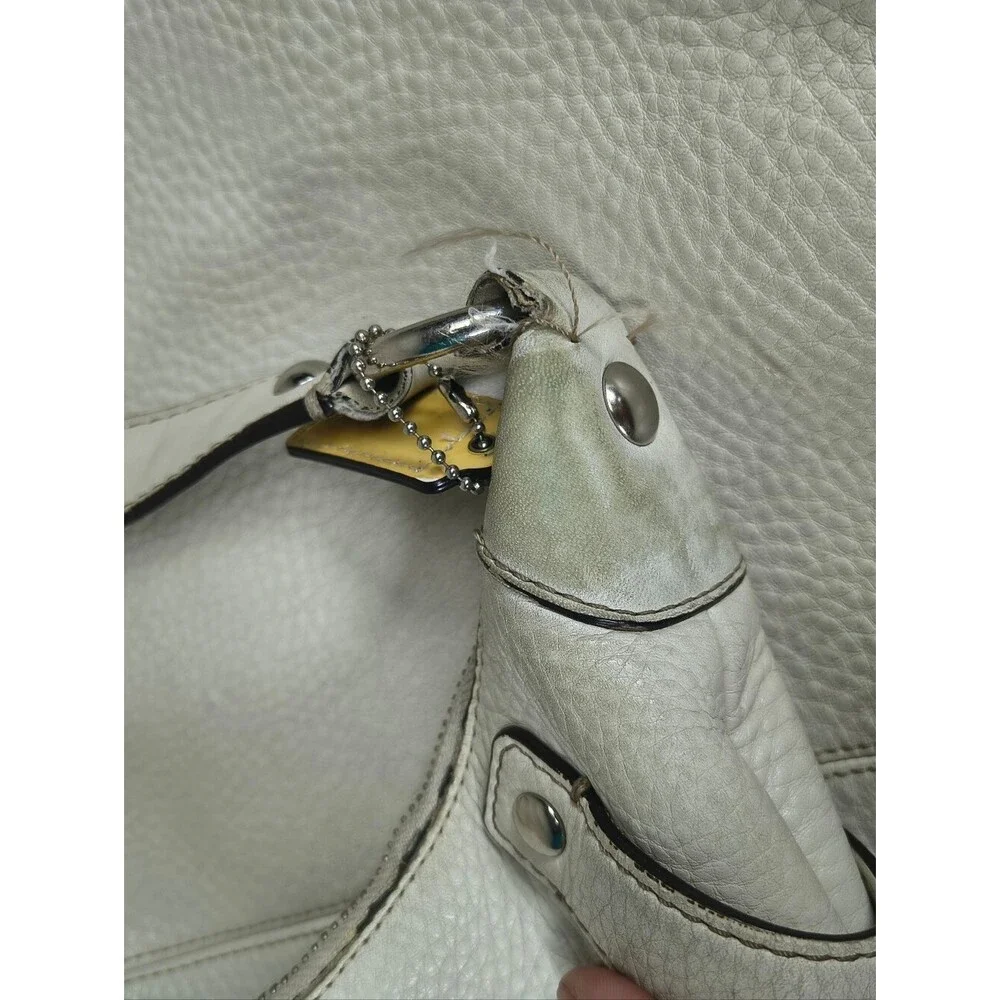Coach Penelope cream pebbled leather shoulder bag J0882 13159